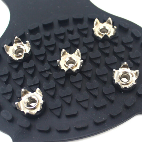 Unisex Men 5 Teeth Ice Gripper For Shoes Crampons Ice Gripper Spike Grips Cleats For Snow Studs Non-Slip Climbing Hiking Covers - Image 3