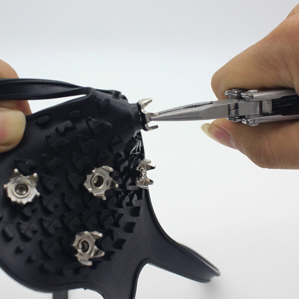 Unisex Men 5 Teeth Ice Gripper For Shoes Crampons Ice Gripper Spike Grips Cleats For Snow Studs Non-Slip Climbing Hiking Covers - Image 2