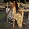 Women's Fashion Personalized Bronzing Sling Dress - Image 5