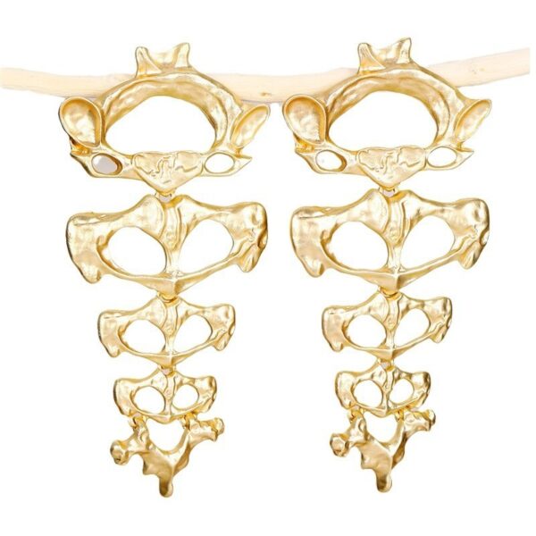 Retro Trendy Long Alien Design Earrings - Image 4