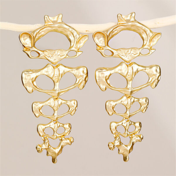 Retro Trendy Long Alien Design Earrings - Image 5